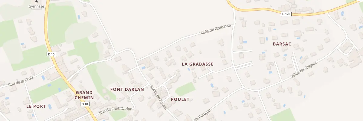 Plan du 10C All de Grabasse à Paillet