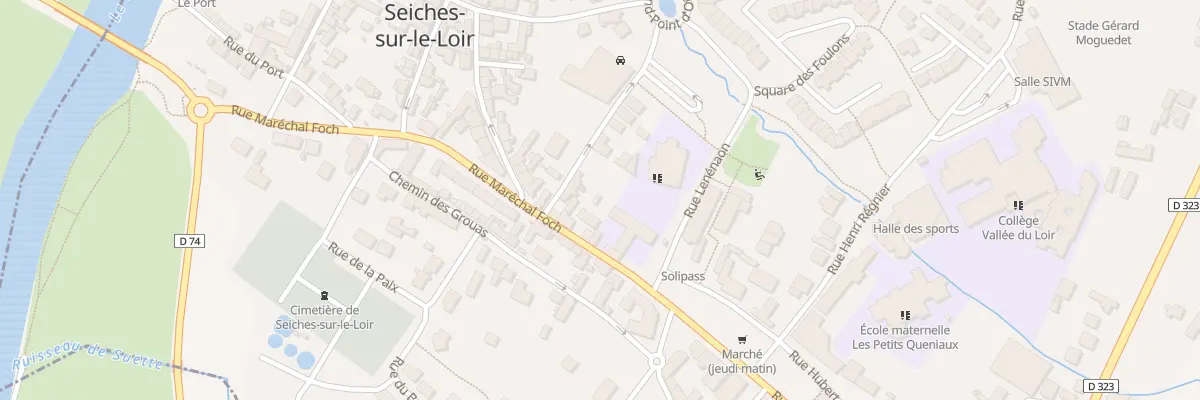 Plan du 19 Rue Marechal Foch à Seiches-sur-le-Loir