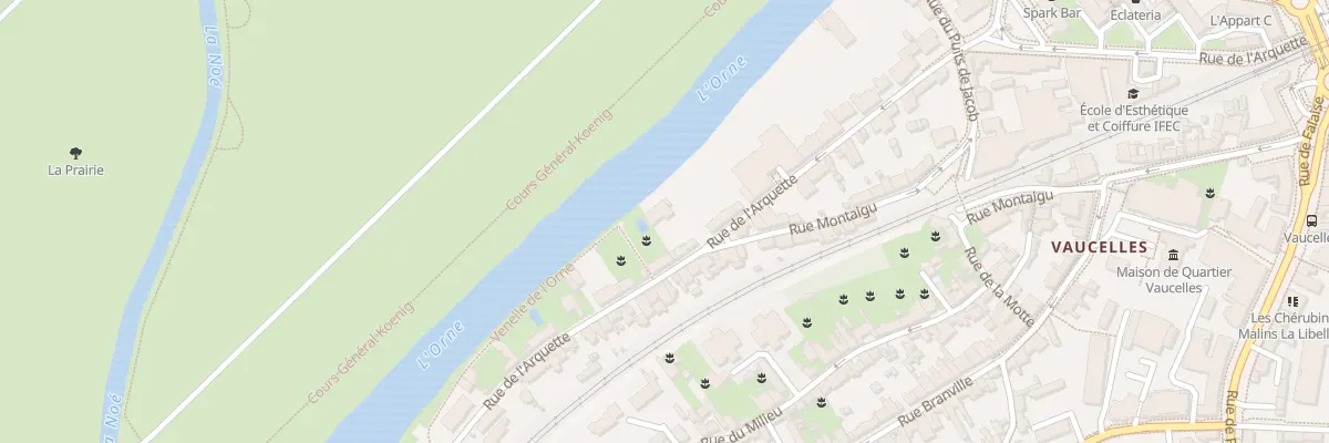 Plan du 68 Rue de l’Arquette à Caen