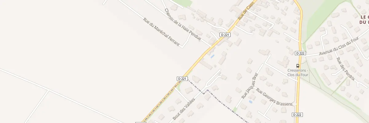 Plan du 3 Rue du Maréchal Ferrant à Cresserons