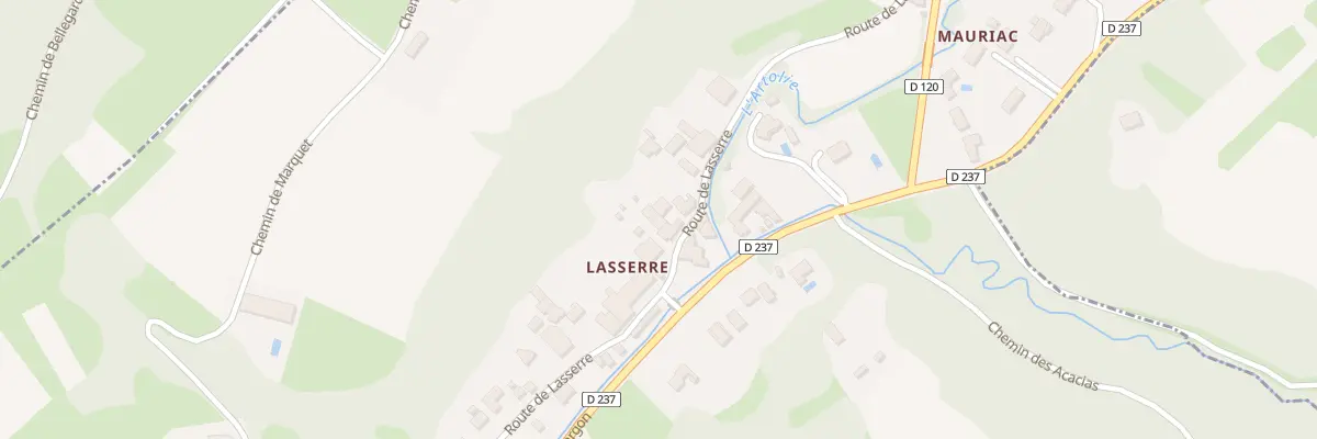 Plan du 67B Rte de Lasserre à Paillet