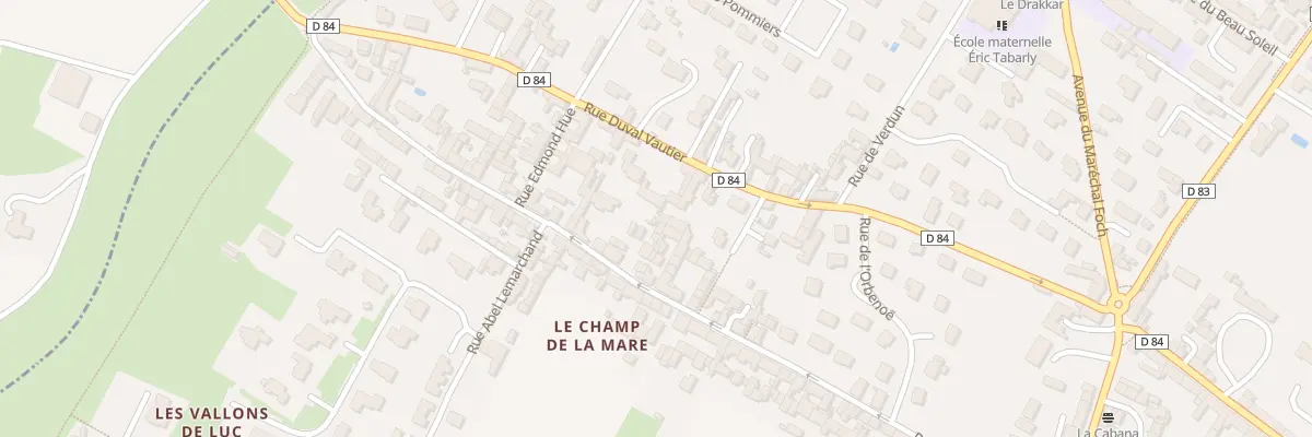 Plan du 54 Rue de la Fontaine à Luc-sur-Mer