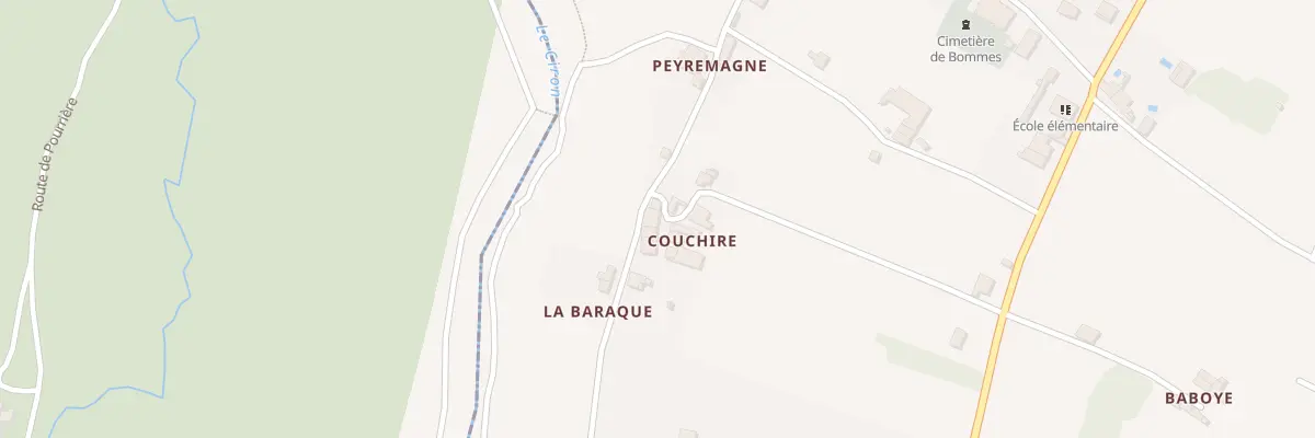 Plan du 6 Couchire à Bommes