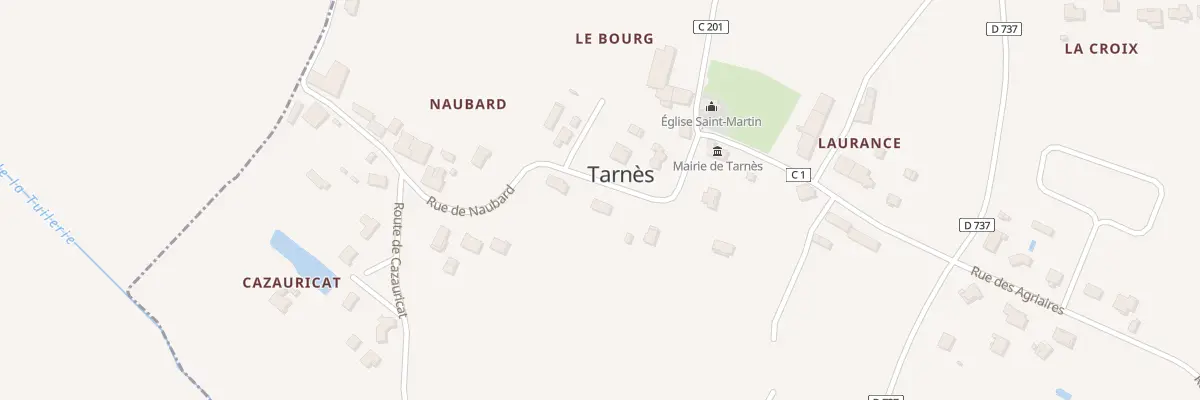 Plan du 121 Rue de Naubard à Tarnès