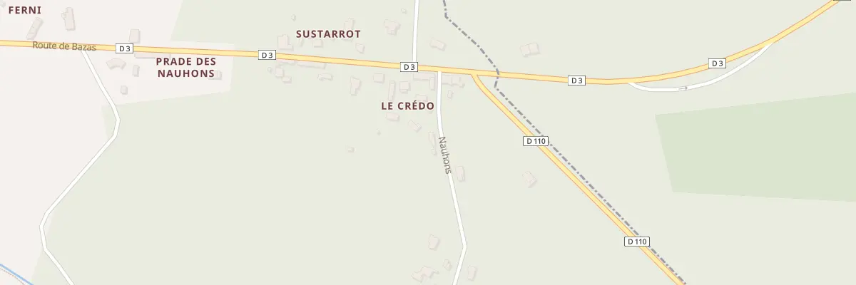 Plan du 258 Le Credo à Villandraut