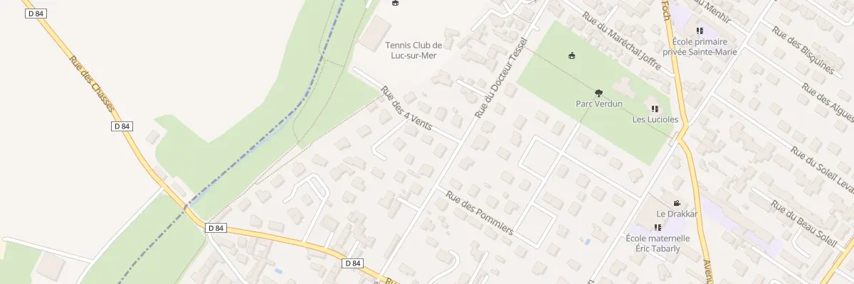 Plan du 13 Rue des 4 Vents à Luc-sur-Mer