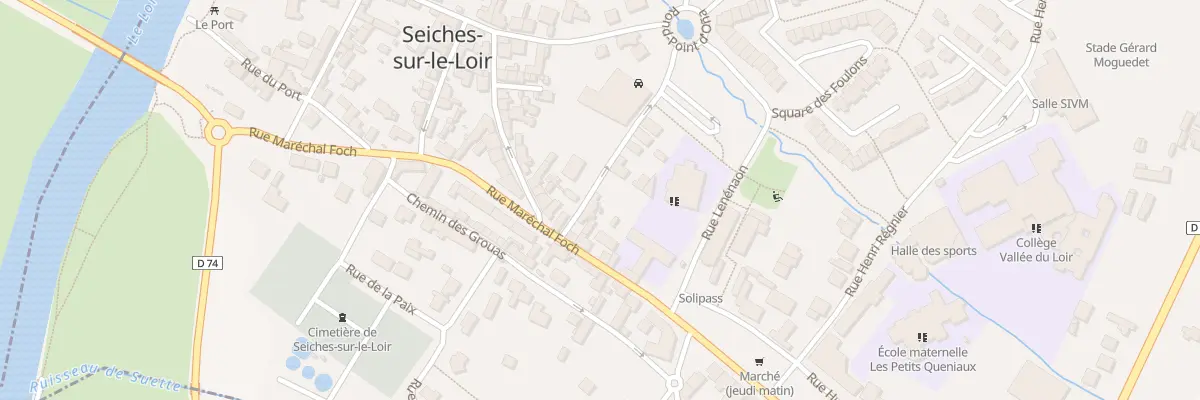Plan du 1B Rue des Tanneries à Seiches-sur-le-Loir
