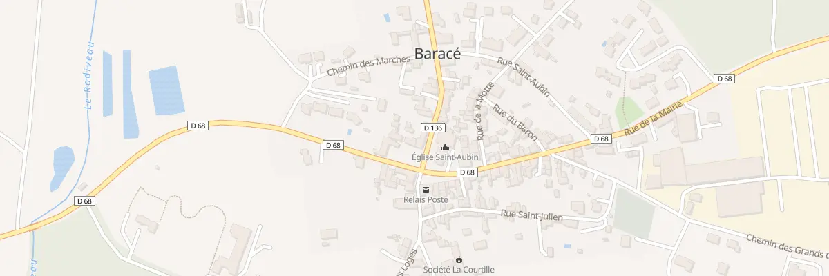 Plan du 2 Pl de l’Eglise à Baracé