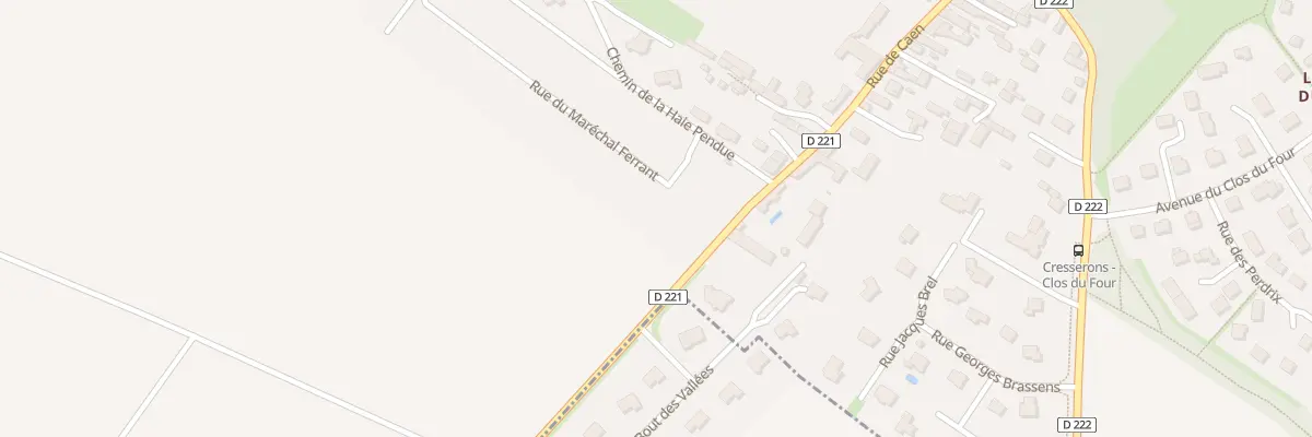 Plan du 7 Rue du Maréchal Ferrant à Cresserons