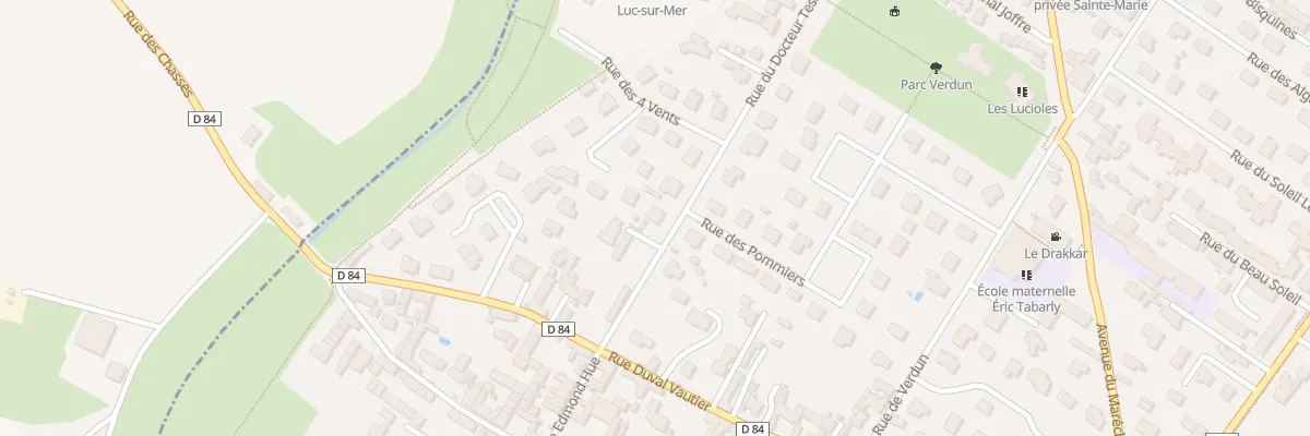 Plan du 34 Rue du Docteur Tessel à Luc-sur-Mer
