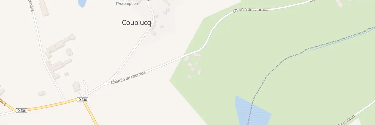 Plan du 210 Che de Lauroua à Coublucq