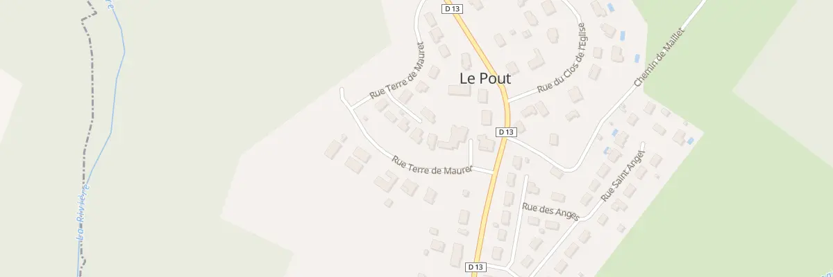 Plan du 12 Lot La Terre de Mauret au Pout
