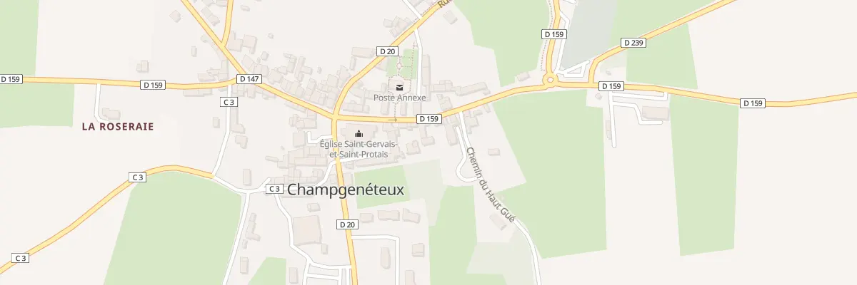 Plan du 14 Rue des Rosiers à Champgenéteux