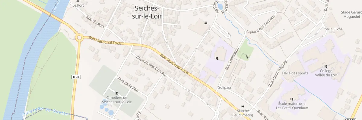 Plan du 23 Rue du Commerce à Seiches-sur-le-Loir