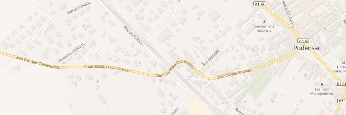 Plan du 37 Rue Francois Mauriac à Podensac