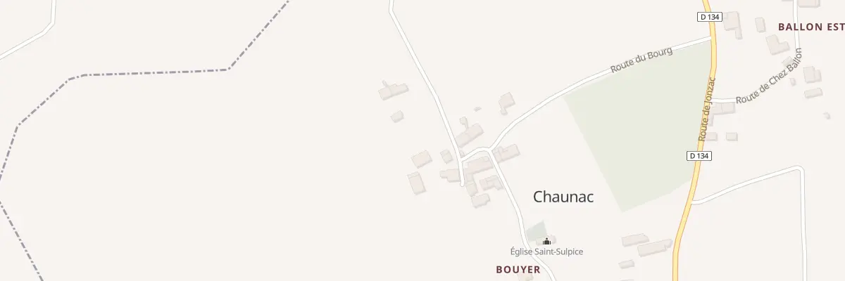 Plan du 10 Rte du Bourg à Chaunac