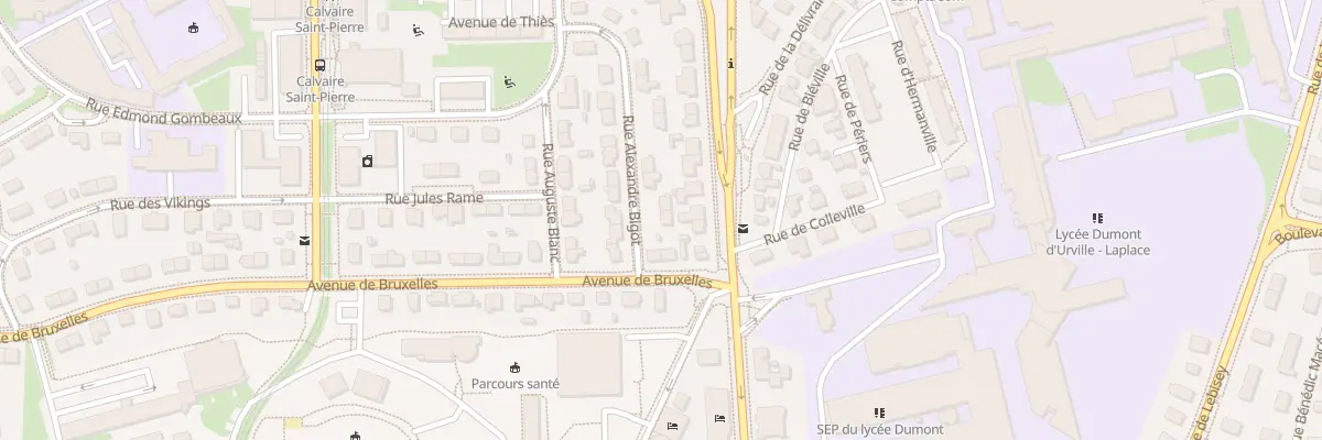 Plan du 6 Rue Alexandre Bigot à Caen