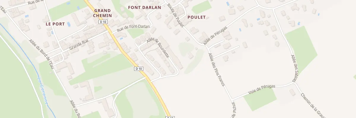 Plan du 28 All de Bourdette à Paillet