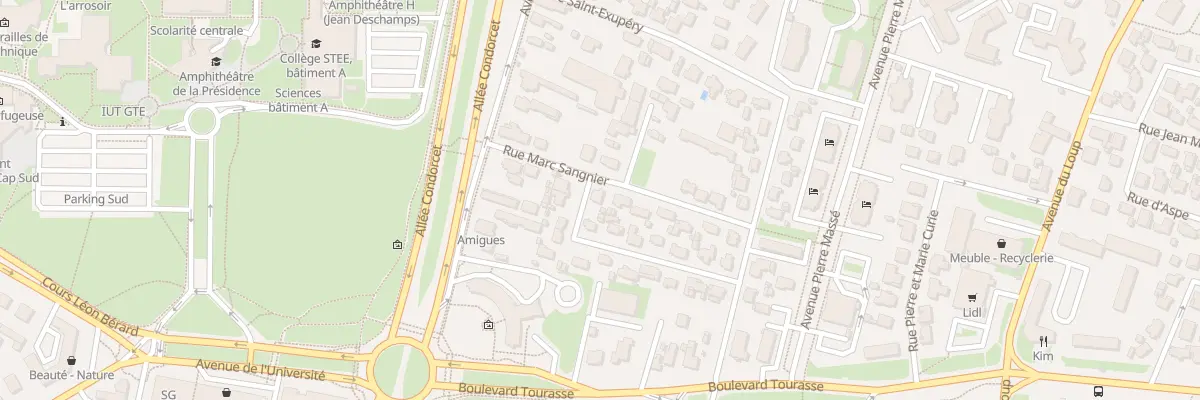 Plan du 14 Rue Frédéric Ozanam à Pau