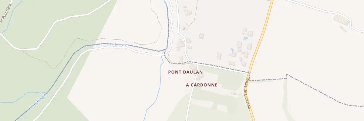 Plan du 169 Rte des Bords du Ciron à Bommes