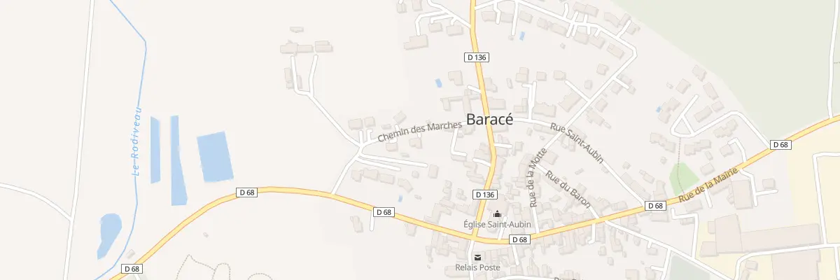 Plan du 1 Che des Marches à Baracé