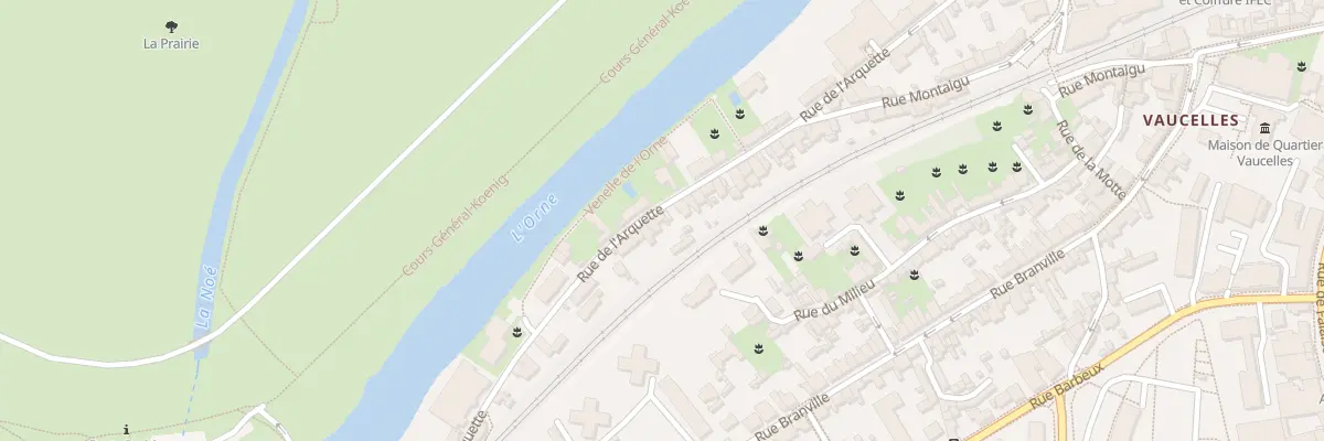 Plan du 63 Rue de l’Arquette à Caen