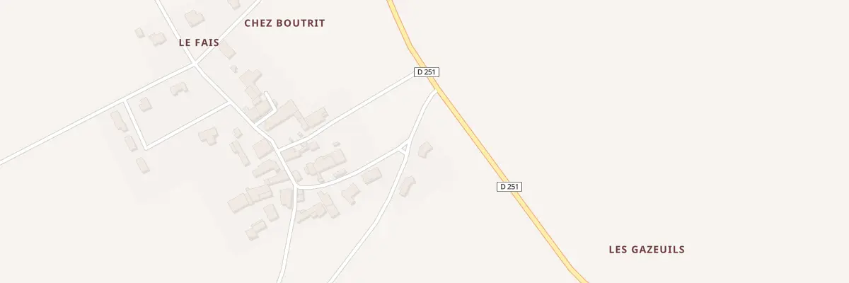 Plan du 1 Chez Boutrit à Sainte-Lheurine