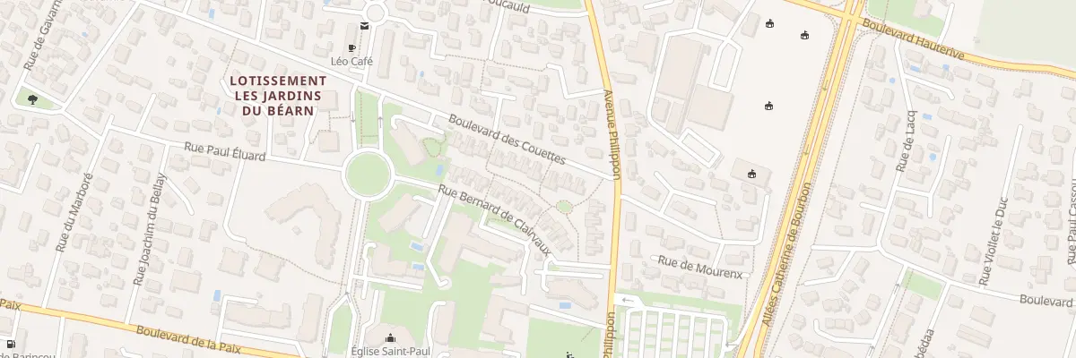 Plan du 9 Bd des Couettes à Pau