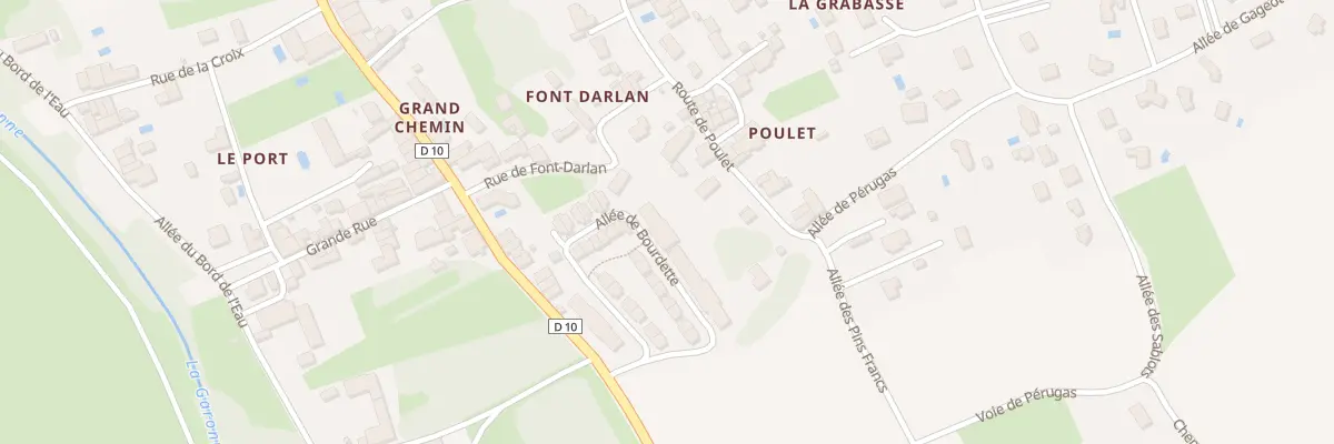 Plan du 20 All de Bourdette à Paillet