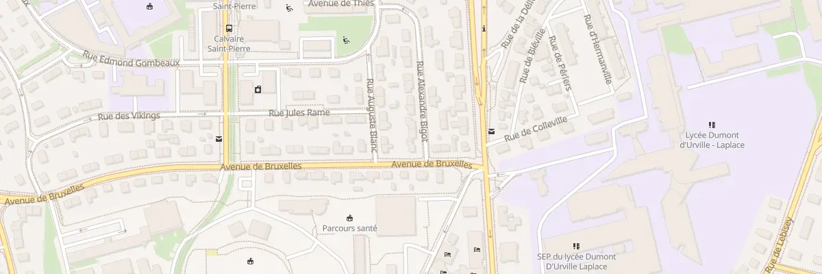 Plan du 3 Rue Alexandre Bigot à Caen