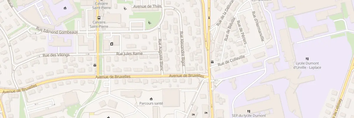 Plan du 5 Rue Alexandre Bigot à Caen