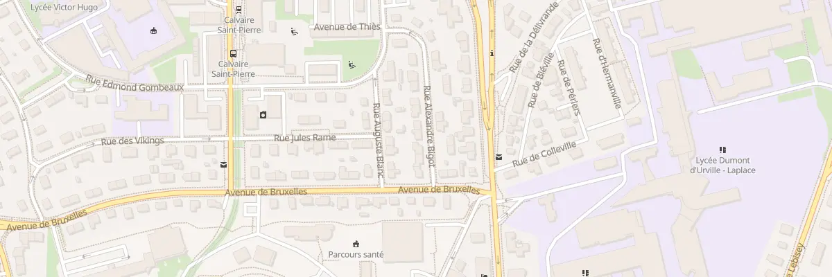Plan du 7 Rue Alexandre Bigot à Caen