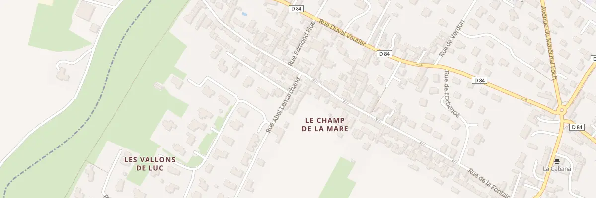 Plan du 77 Rue de la Fontaine à Luc-sur-Mer