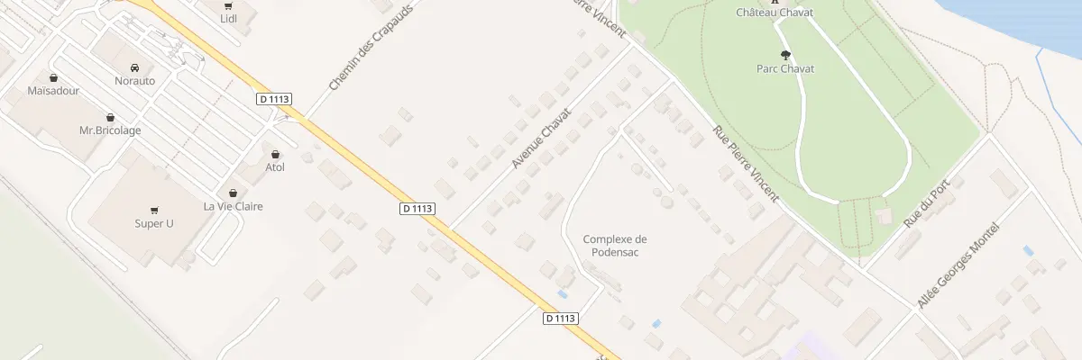 Plan du 10 Av Chavat à Podensac