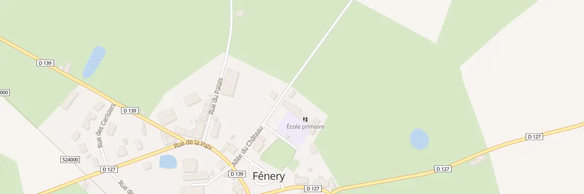 Plan du 5005 Le Bourg à Fénery