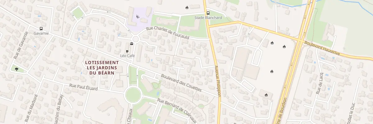 Plan du 12 Bd des Couettes à Pau