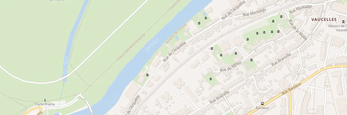 Plan du 75 Rue de l’Arquette à Caen