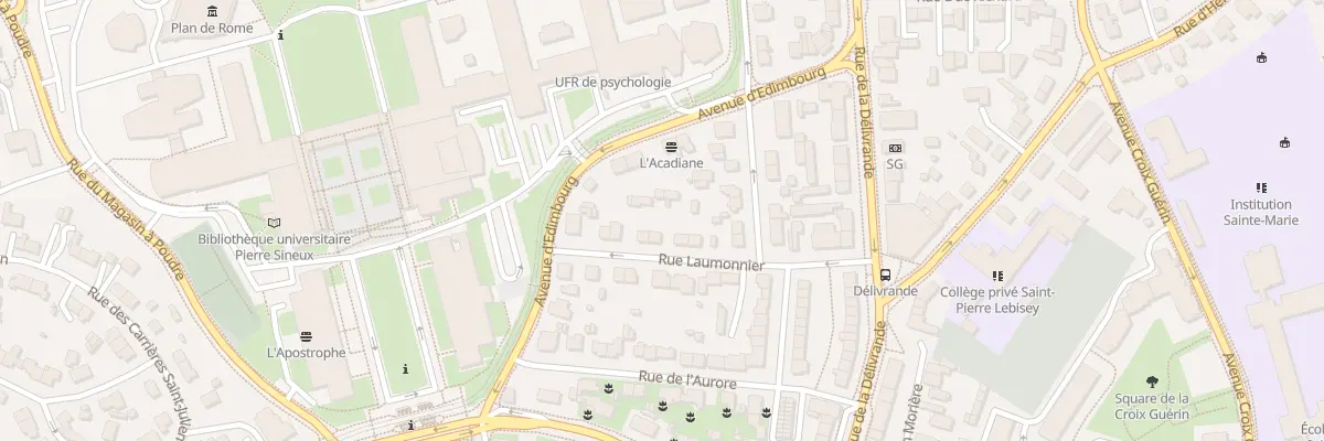 Plan du 14 Rue Laumonnier à Caen