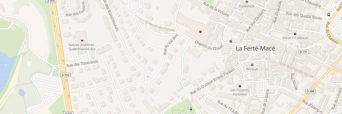 Plan du 7 Rue du Val Vert à La Ferté Macé