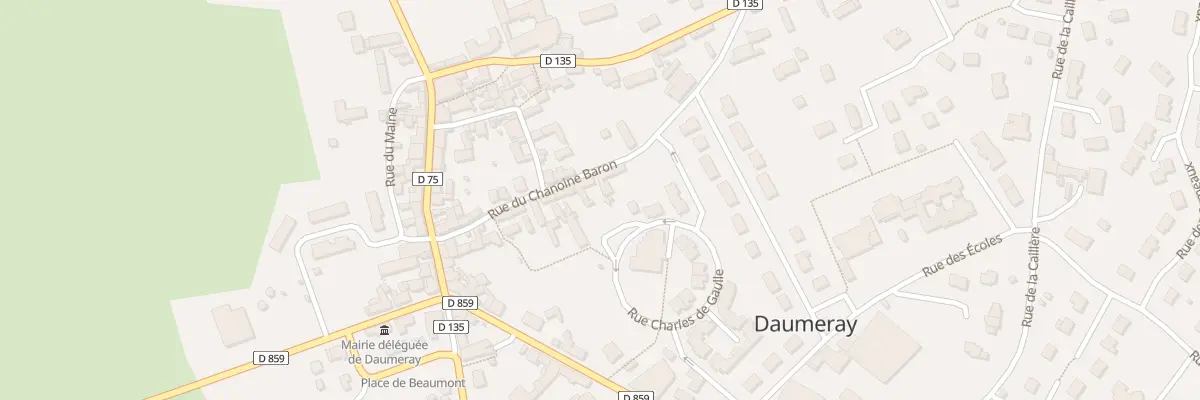 Plan du 24 Rue du Chanoine Baron à Morannes sur Sarthe-Daumeray