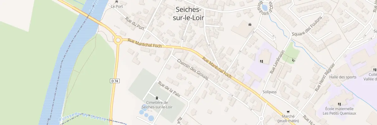 Plan du 1B Che des Grouas à Seiches-sur-le-Loir