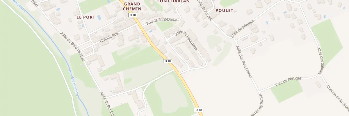 Plan du 2 All de Bourdette à Paillet