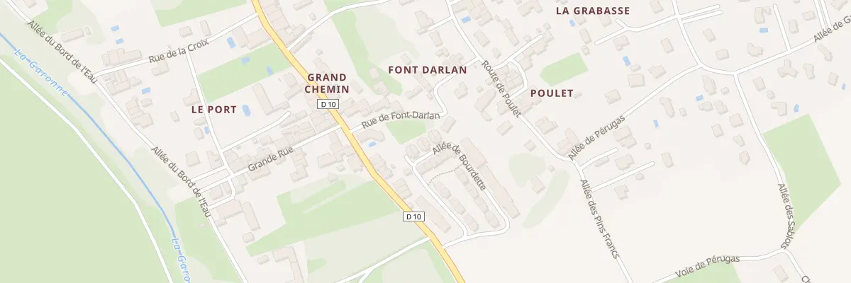 Plan du 14 All de Bourdette à Paillet