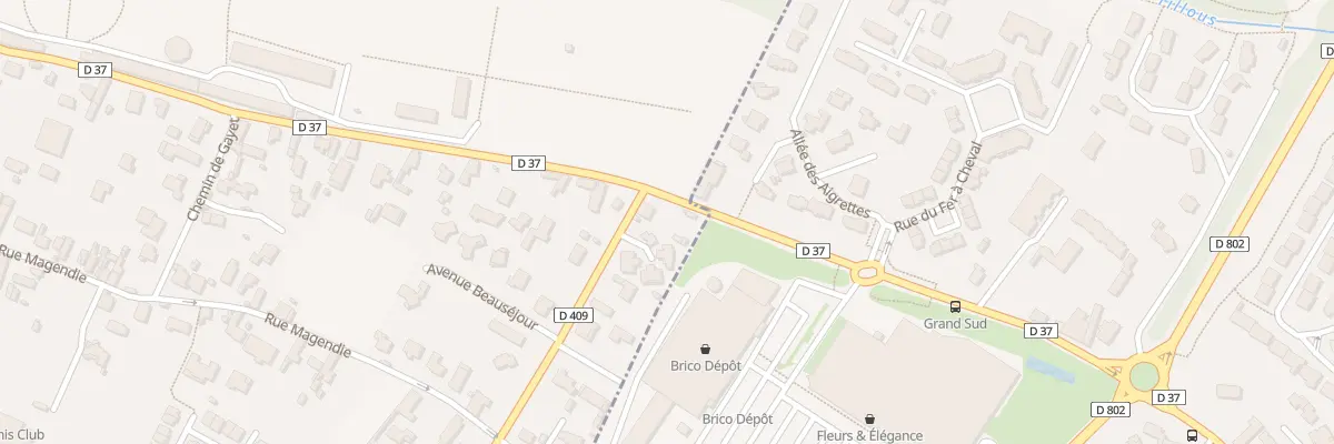 Plan du 60 Rue du Maréchal Leclerc à Gelos