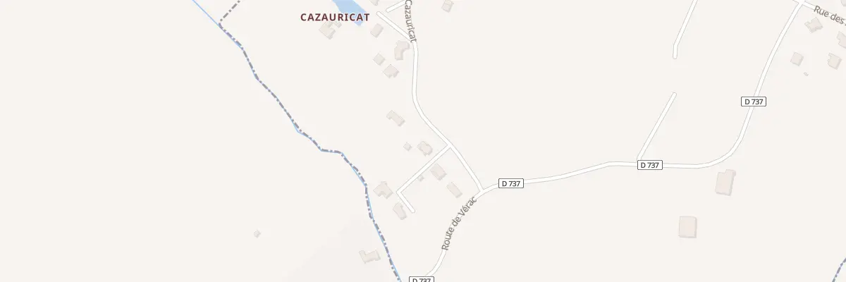 Plan du 75 Rue de Cazauricat à Tarnès