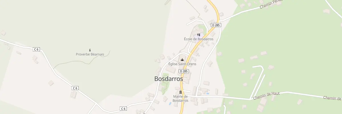 Plan du 60 Che de Rébénacq à Bosdarros