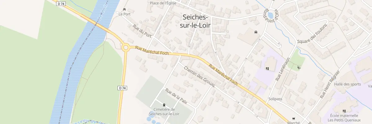 Plan du 14 Rue Marechal Foch à Seiches-sur-le-Loir