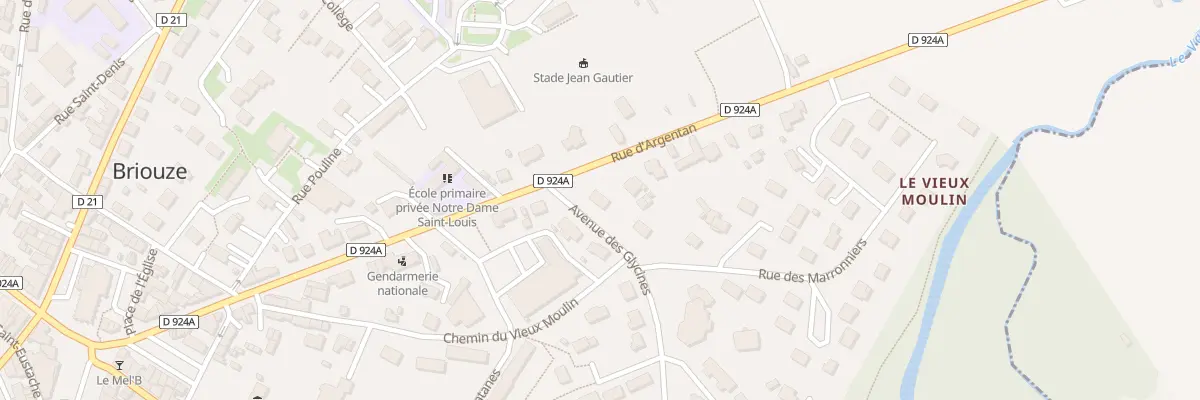 Plan du 20 Av des Glycines à Briouze