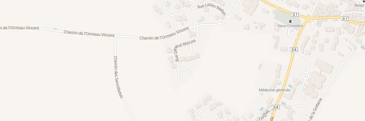 Plan du 18 Rue Général Mazure à Cherveux