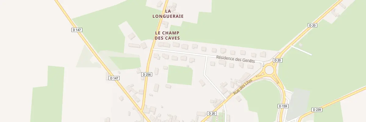 Plan du 16 Res des Genêts à Champgenéteux